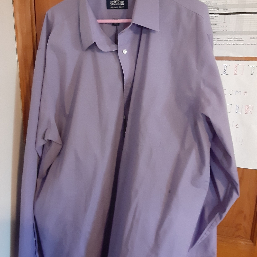 Stafford Vintage Button Up in Lavender